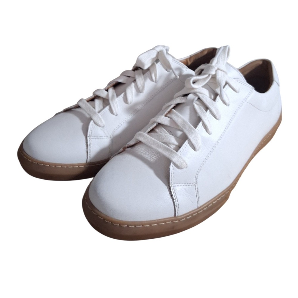 Moral Code White Leather Preppy Mens size 11 Minimalist Capsule Casual‎ Sneakers